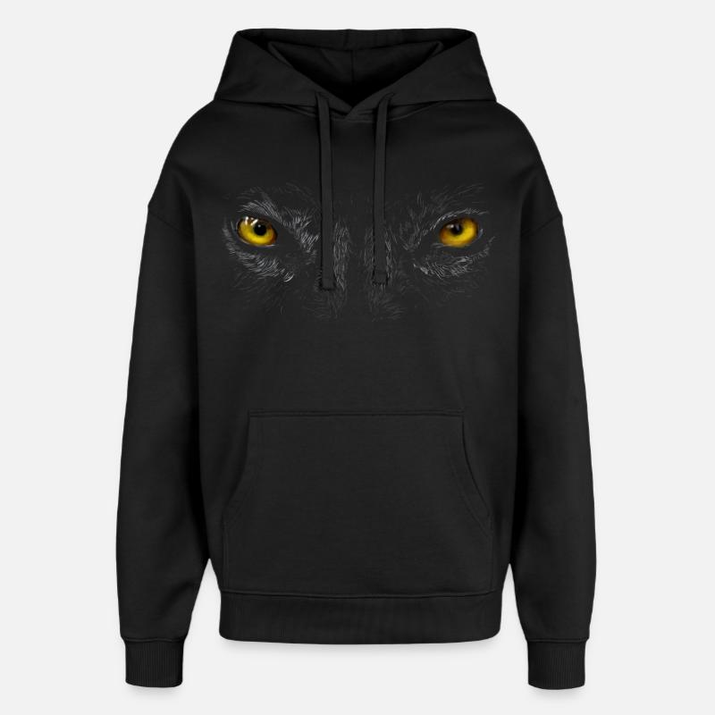 yeux - Sweat à capuche unisexe Stanley/Stella Oversized - noir