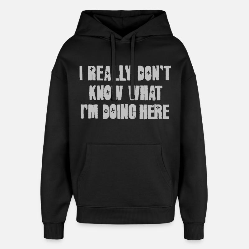 RS IRDKWIDH - Sweat à capuche unisexe Stanley/Stella Oversized - noir