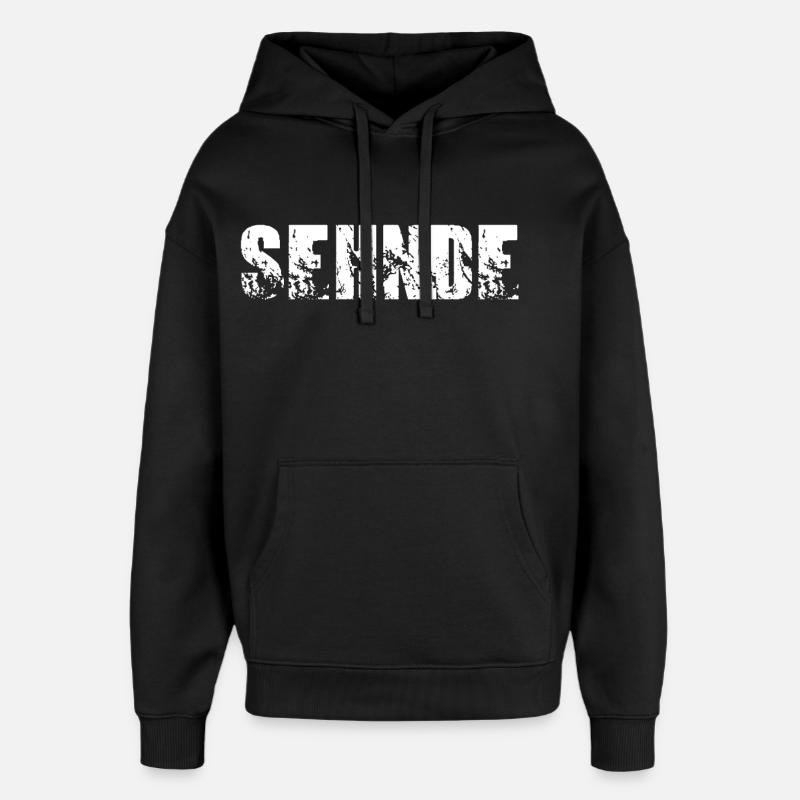 Sehnde - Oversized Unisex Hoodie von Stanley/Stella - Schwarz