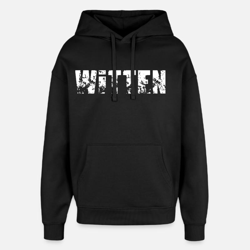 Witten - Sweat à capuche unisexe Stanley/Stella Oversized - noir