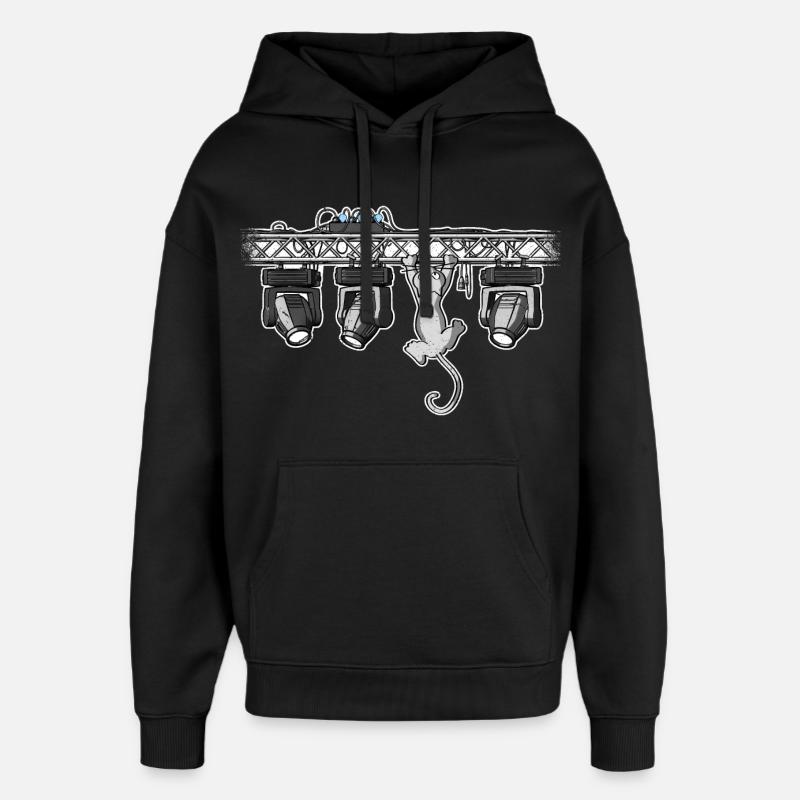 DMXCAT - Sweat à capuche unisexe Stanley/Stella Oversized - noir