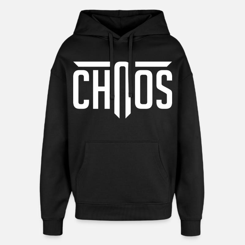 chaos - Sweat à capuche unisexe Stanley/Stella Oversized - noir