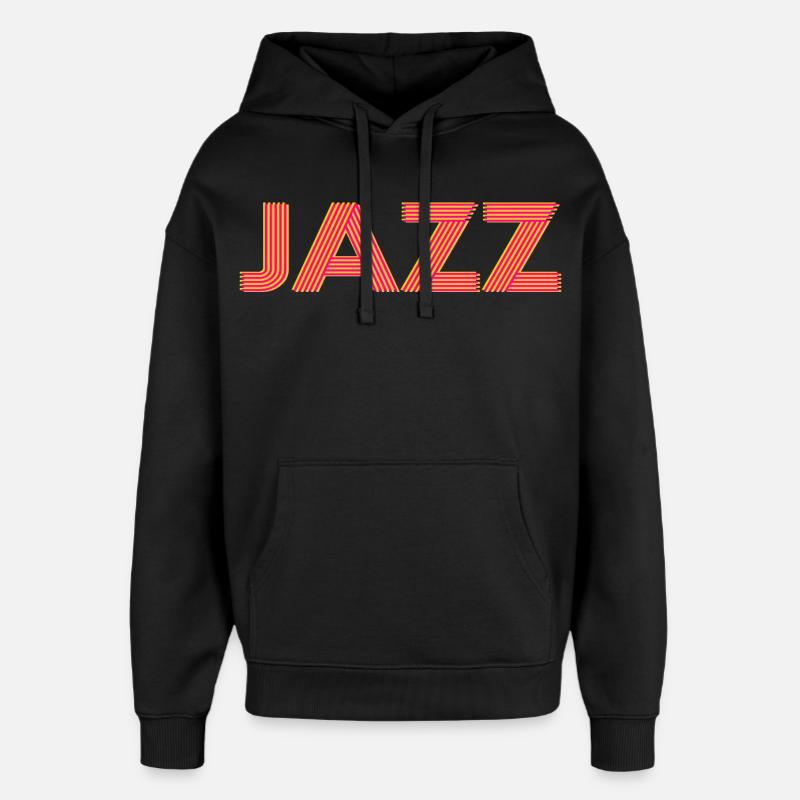 Jazz - Sweat à capuche unisexe Stanley/Stella Oversized - noir