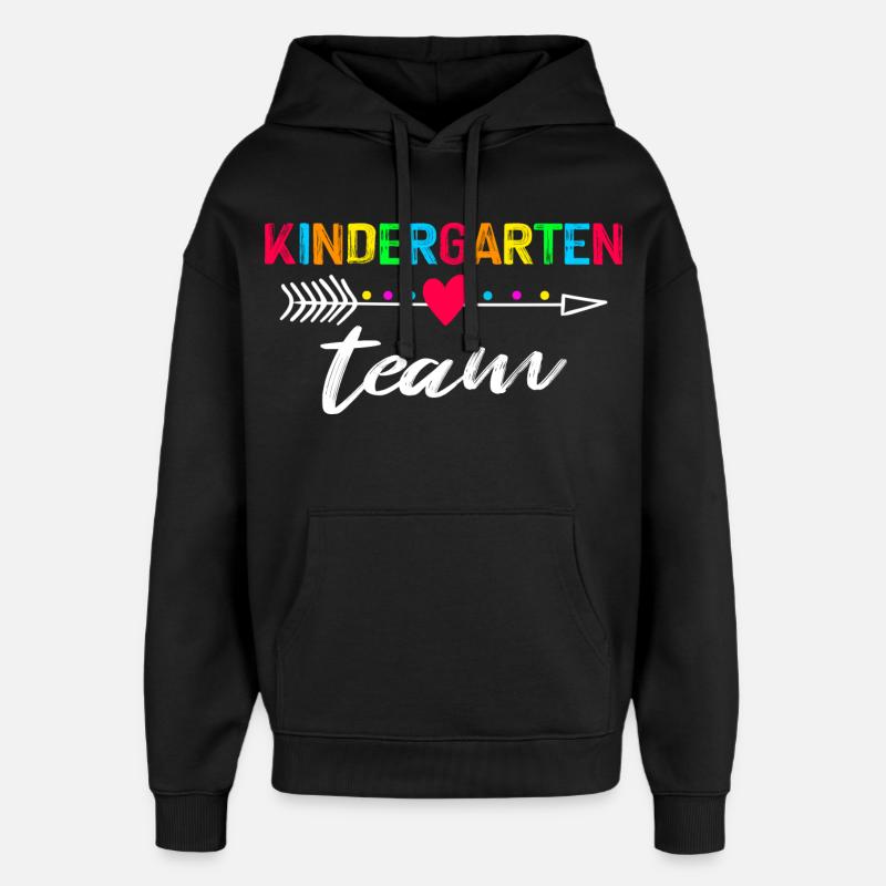 équipe de maternelle - Sweat à capuche unisexe Stanley/Stella Oversized - noir