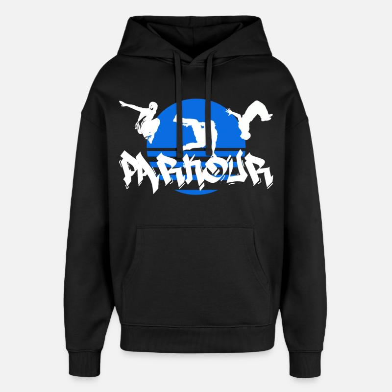 Parkour - Sweat à capuche unisexe Stanley/Stella Oversized - noir