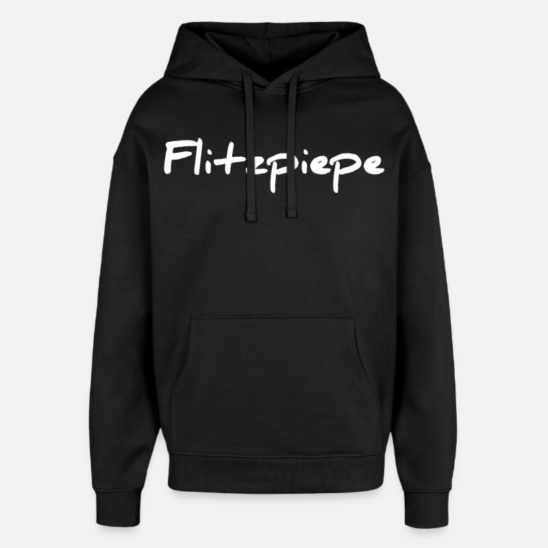 Flitzpiepe - Oversized Unisex Hoodie von Stanley/Stella - Schwarz