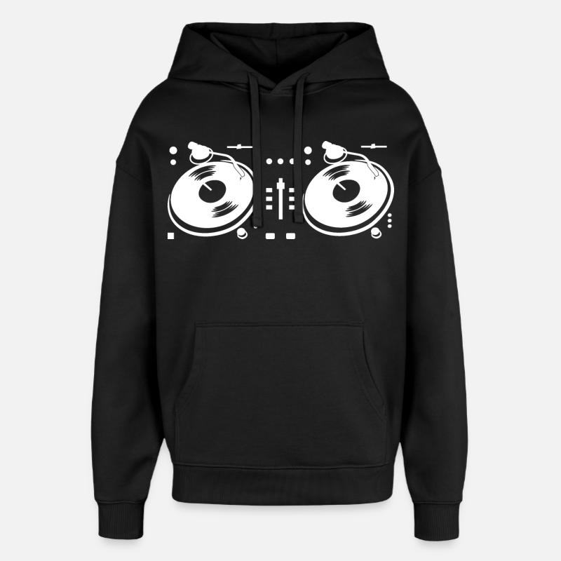Platine DJ - Sweat à capuche unisexe Stanley/Stella Oversized - noir