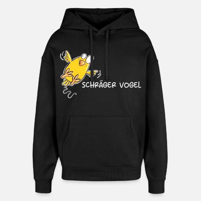 Schräger Vogel I Statement Spruch - Oversized Unisex Hoodie von Stanley/Stella - Schwarz