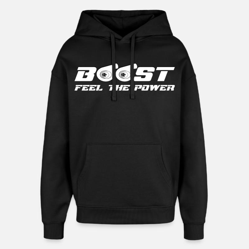 Boost Turbo - Sweat à capuche unisexe Stanley/Stella Oversized - noir
