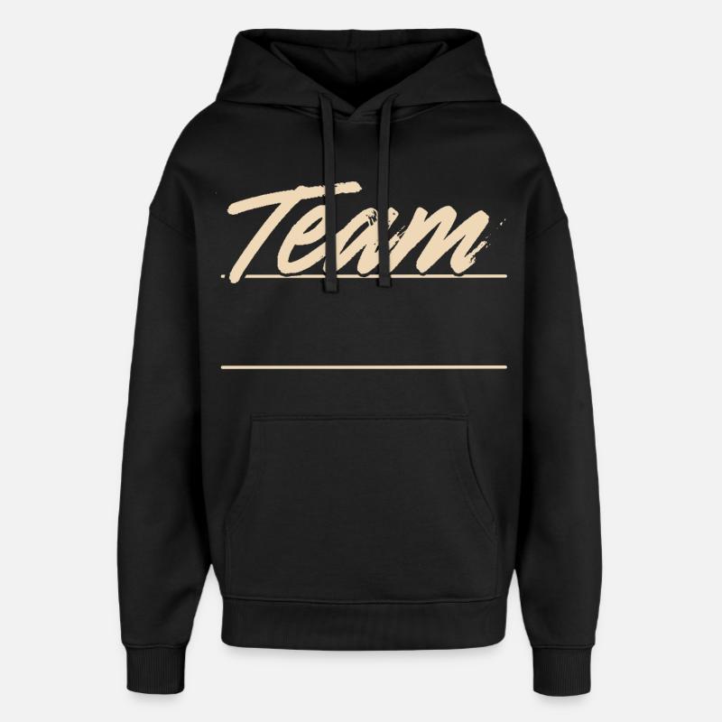 Équipe - Sweat à capuche unisexe Stanley/Stella Oversized - noir