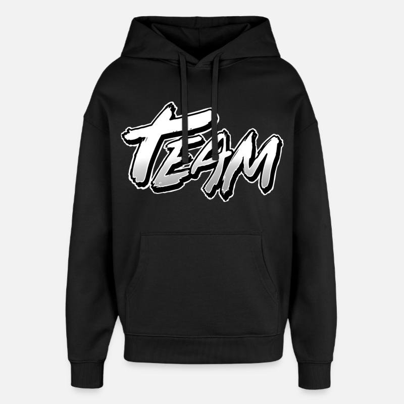 Équipe - Sweat à capuche unisexe Stanley/Stella Oversized - noir