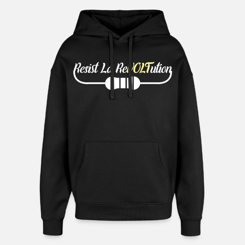 Ingénieur électricien Witz - Sweat à capuche unisexe Stanley/Stella Oversized - noir