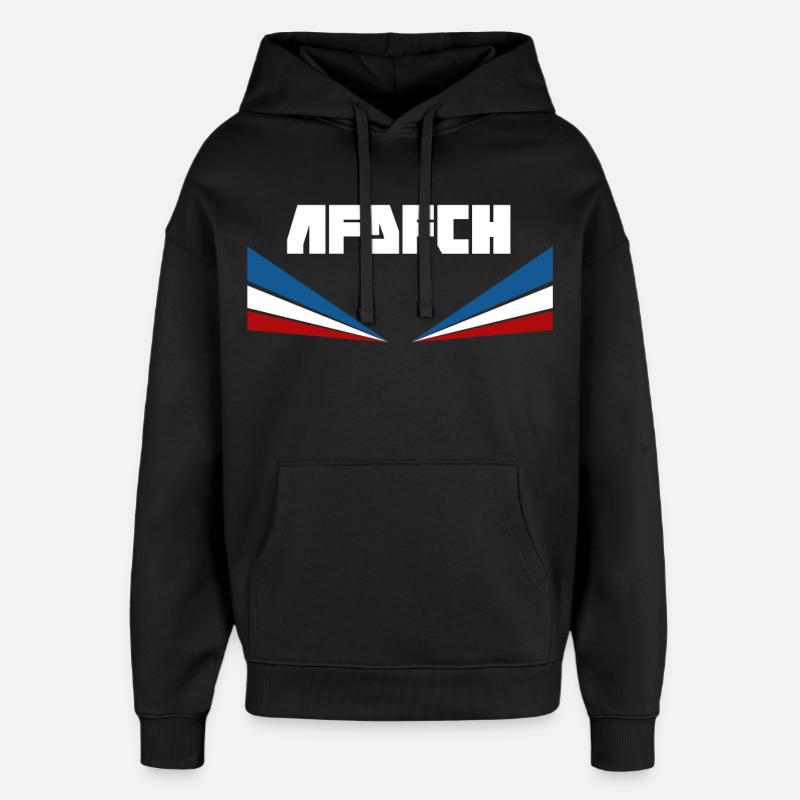 AFDFCH Rostock - Sweat à capuche unisexe Stanley/Stella Oversized - noir