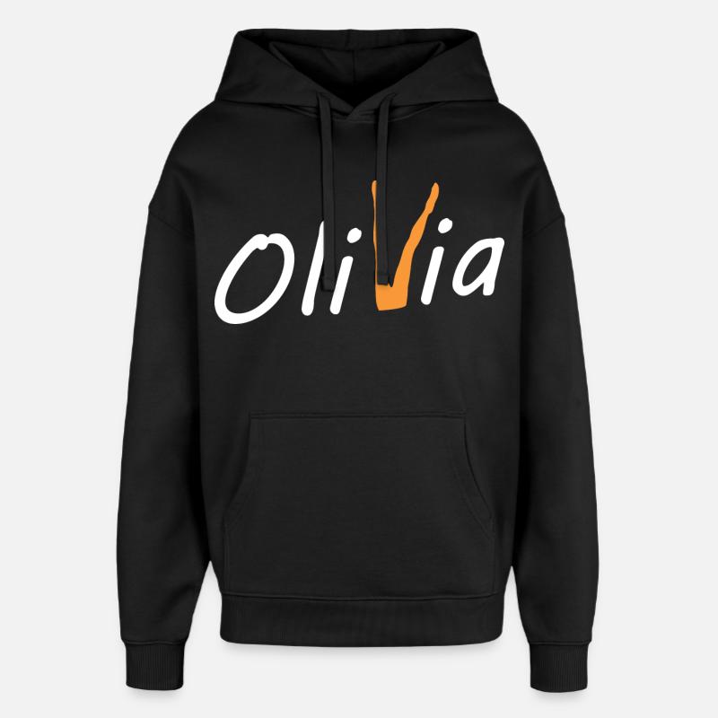 Olivia Bein - Sweat à capuche unisexe Stanley/Stella Oversized - noir