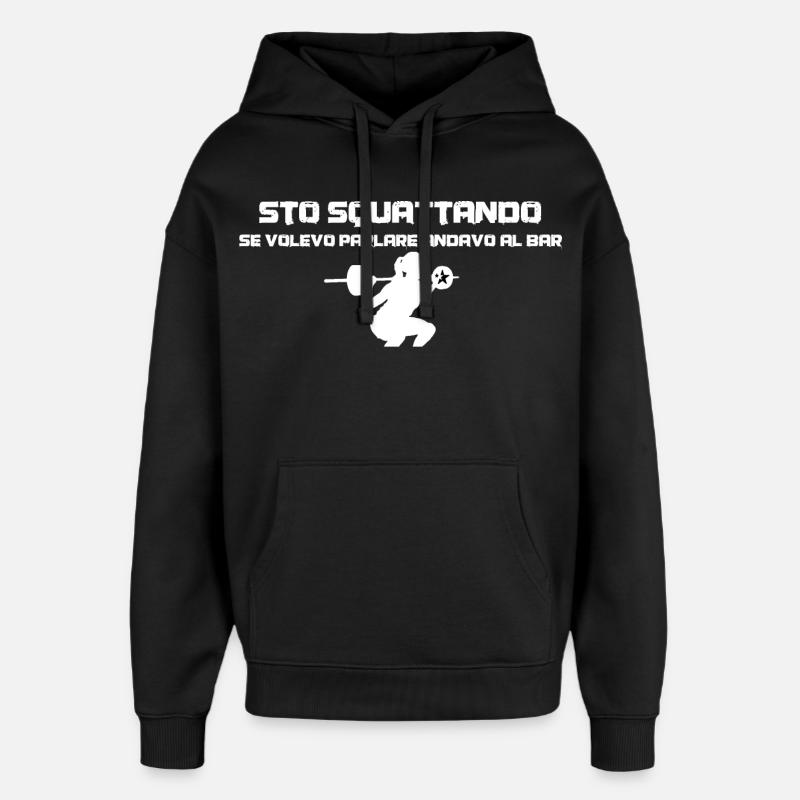 Fille trapue - Sweat à capuche unisexe Stanley/Stella Oversized - noir