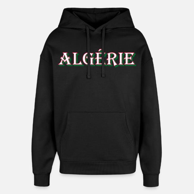 Algérie Idée cadeau Algérie - Sweat à capuche unisexe Stanley/Stella Oversized - noir