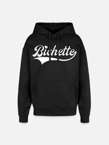 Bichette Petit Surnom Mignon - Sweat à capuche unisexe Stanley/Stella Oversized - noir
