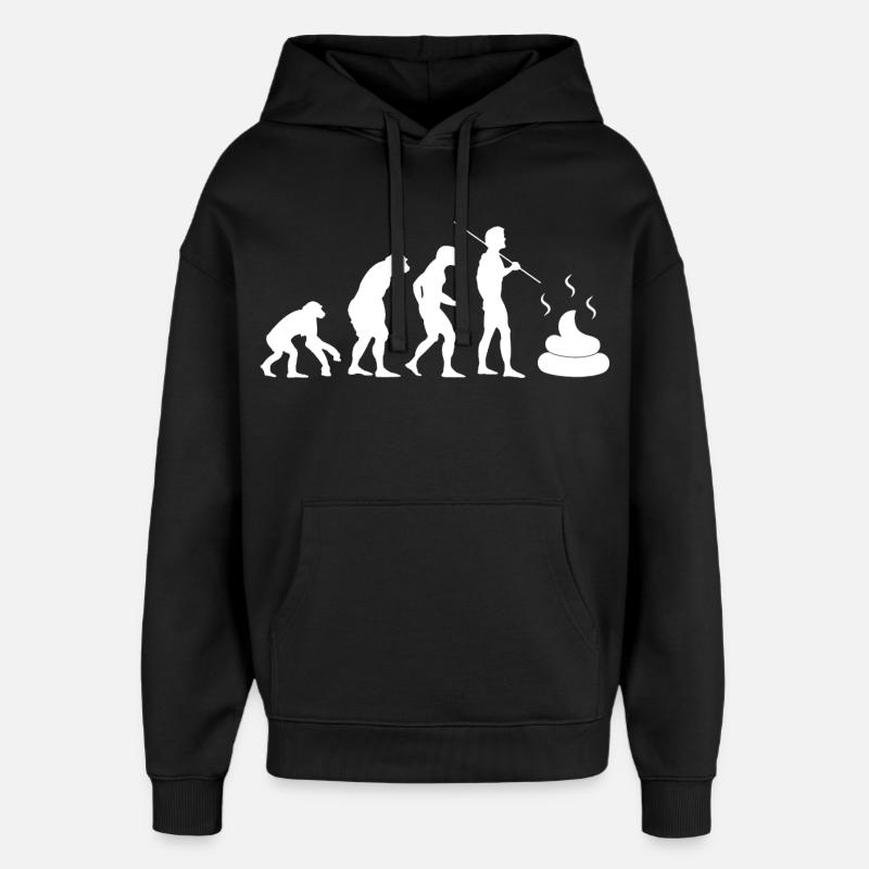 évolution intestinale - Sweat à capuche unisexe Stanley/Stella Oversized - noir