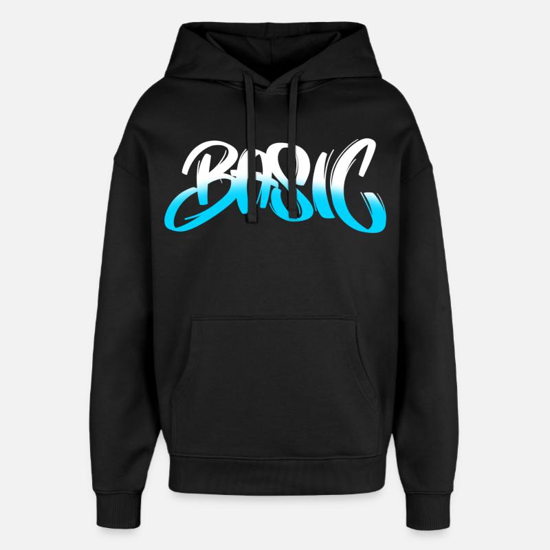 Dégradé de graffiti BASIC - Sweat à capuche unisexe Stanley/Stella Oversized - noir