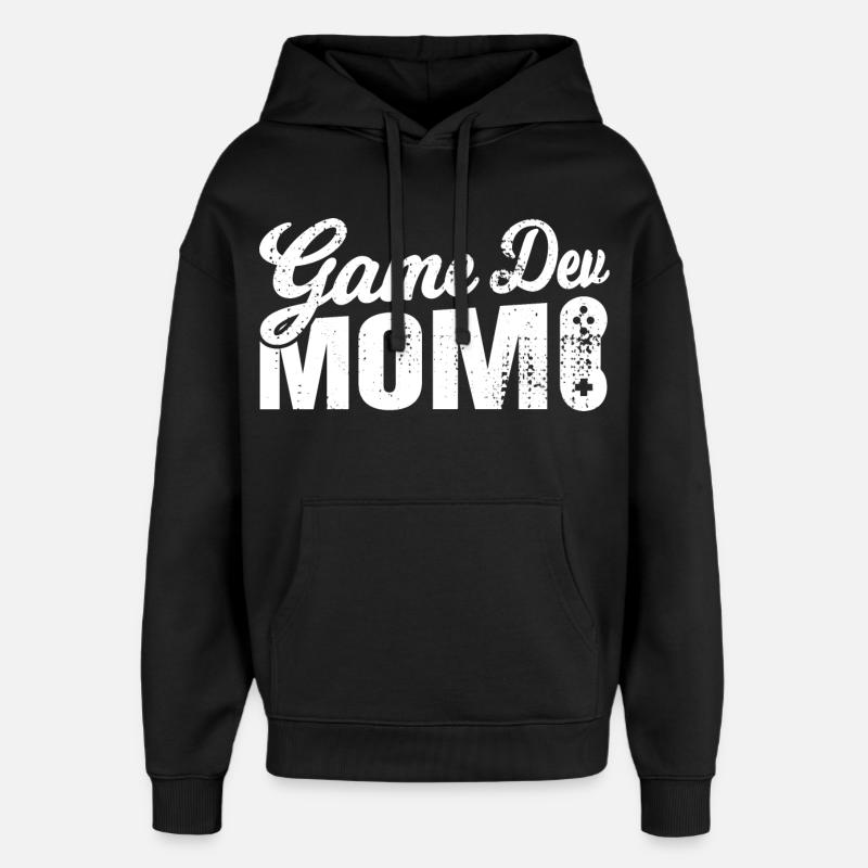 Game Dev Mom - Oversized Unisex Hoodie by Stanley/Stella - black