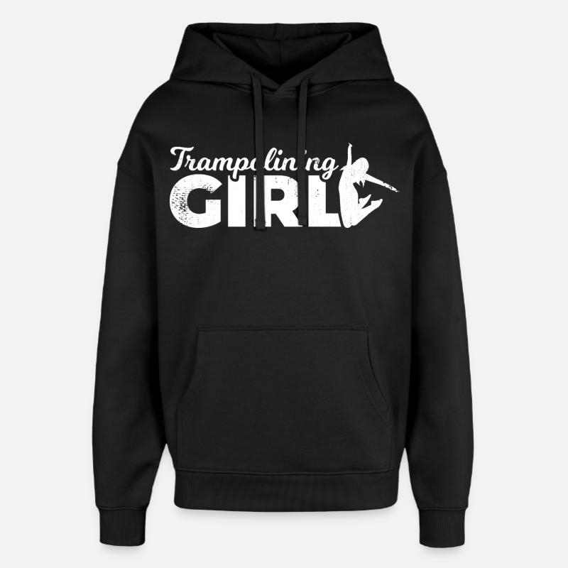 Trampoline jumper - Sweat à capuche unisexe Stanley/Stella Oversized - noir