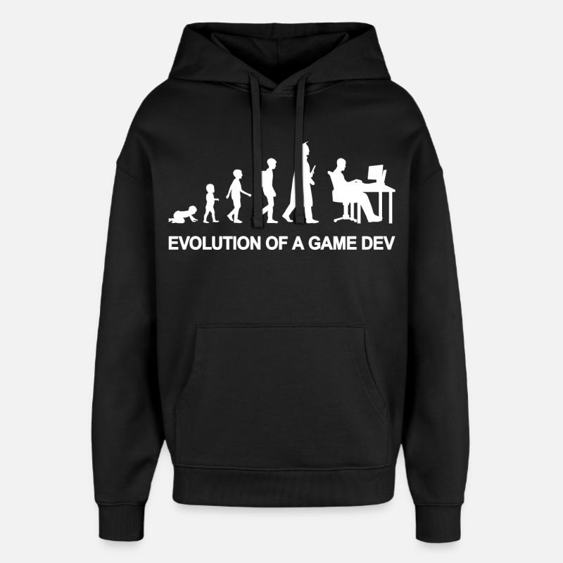 Game Developer Evolution - Oversized Unisex Hoodie von Stanley/Stella - Schwarz