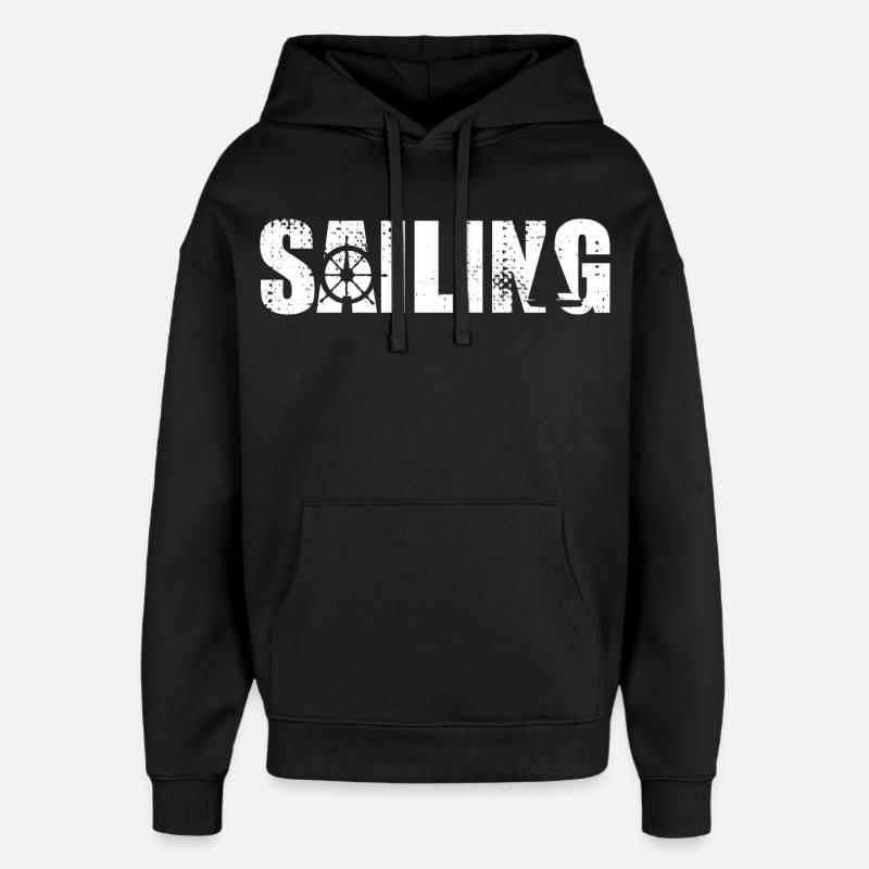 Voile - Sweat à capuche unisexe Stanley/Stella Oversized - noir