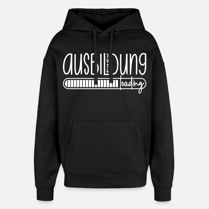 Ausbildung 2026 loading - Azubi - Auszubildender - Oversized Unisex Hoodie von Stanley/Stella - Schwarz