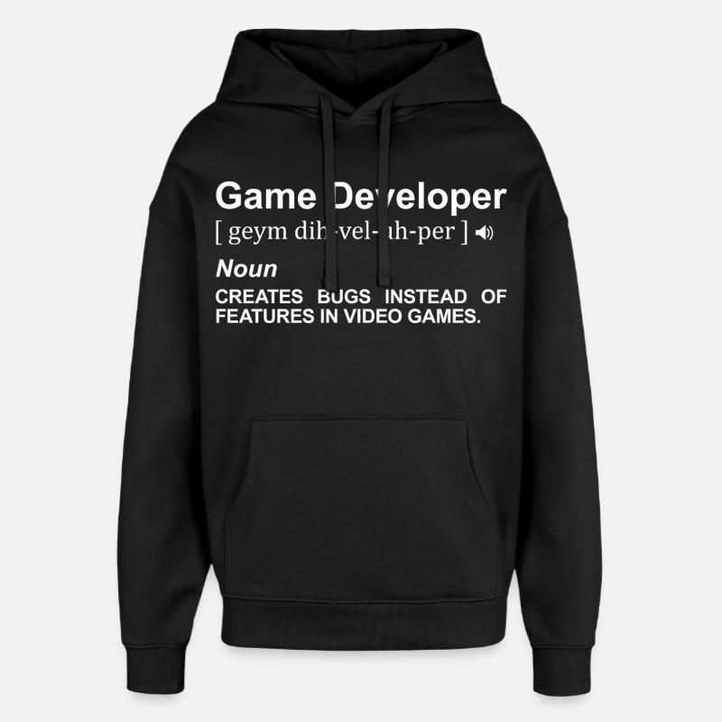Signification du développeur de jeux - Sweat à capuche unisexe Stanley/Stella Oversized - noir