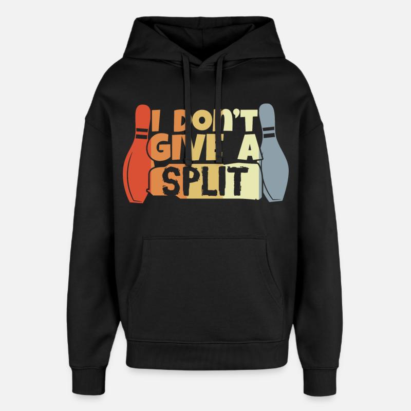 Dicton de bowling - Sweat à capuche unisexe Stanley/Stella Oversized - noir