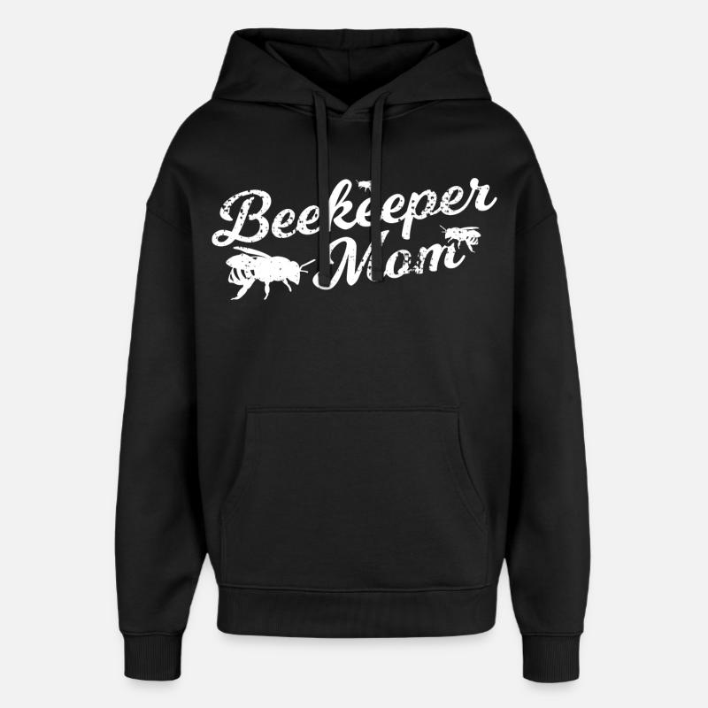 Maman apicultrice - Sweat à capuche unisexe Stanley/Stella Oversized - noir