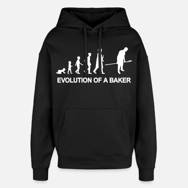 Développement d’un boulanger - Sweat à capuche unisexe Stanley/Stella Oversized - noir