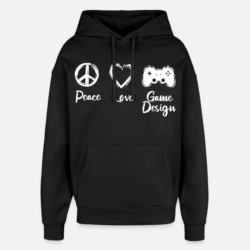Spieleentwicklung Motivation - Oversized Unisex Hoodie von Stanley/Stella - Schwarz