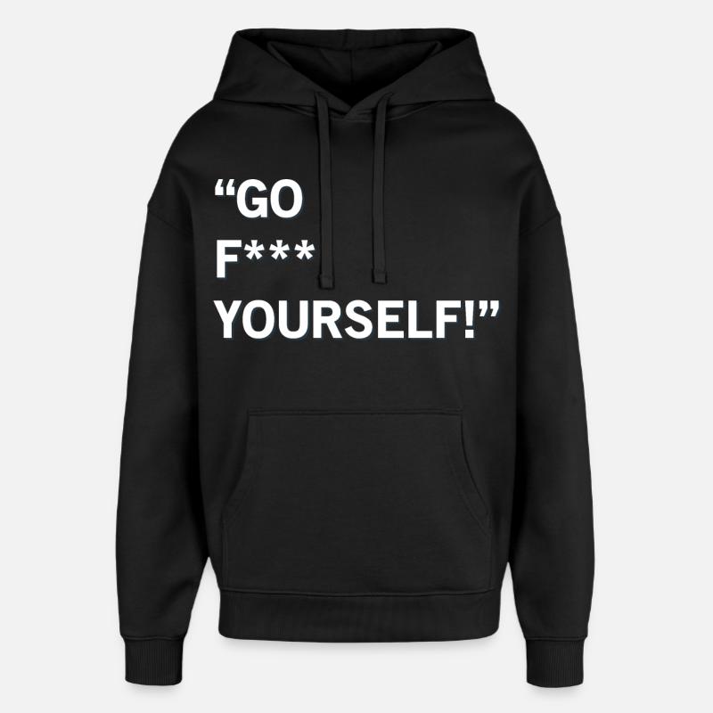 Allez-y vous-même - Sweat à capuche unisexe Stanley/Stella Oversized - noir