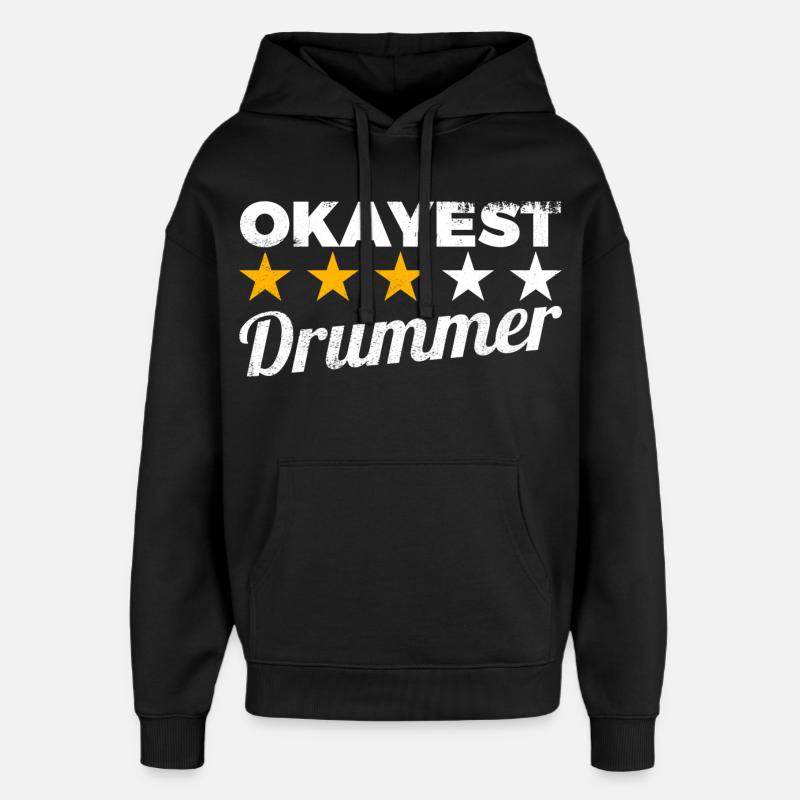 Okayest Batteur - Sweat à capuche unisexe Stanley/Stella Oversized - noir