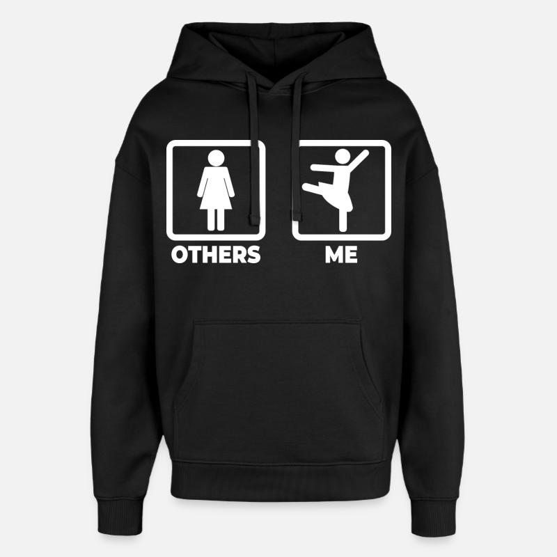 Figurine bâton danseuse de ballet - Sweat à capuche unisexe Stanley/Stella Oversized - noir
