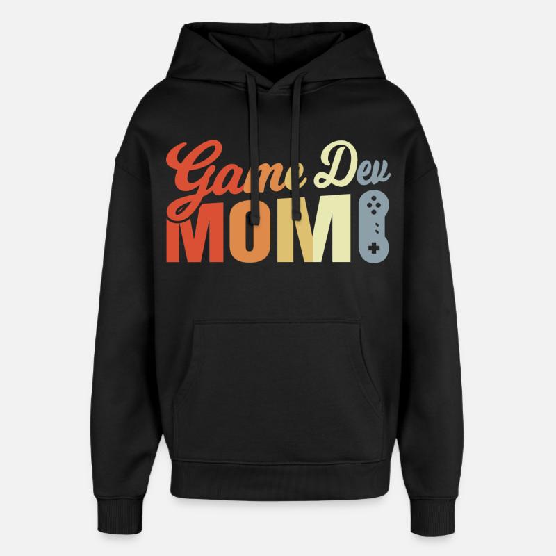 Game Developer Mom - Oversized Unisex Hoodie by Stanley/Stella - black