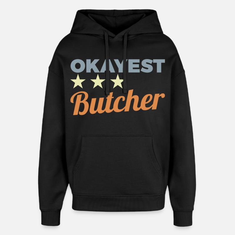 Boucher moyen - Sweat à capuche unisexe Stanley/Stella Oversized - noir