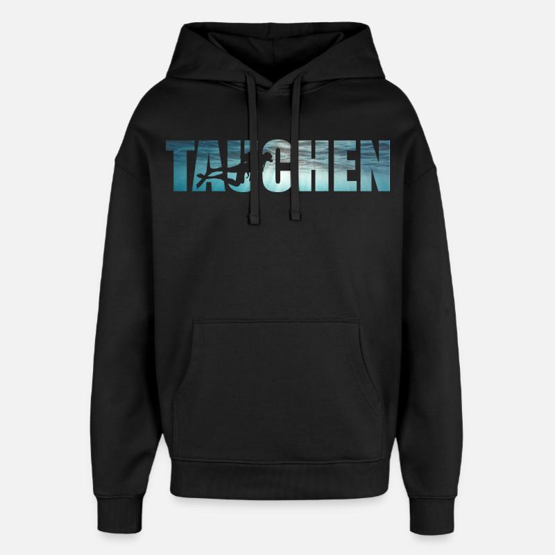 Taucher Dive Divemaster Tauchen Diver - Oversized Unisex Hoodie von Stanley/Stella - Schwarz