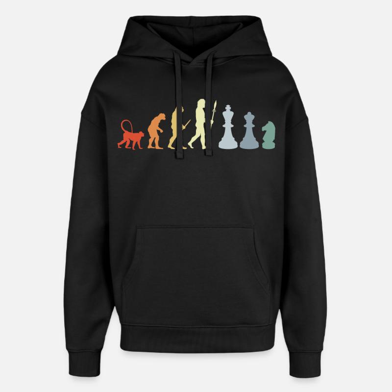 Développement des échecs - Sweat à capuche unisexe Stanley/Stella Oversized - noir