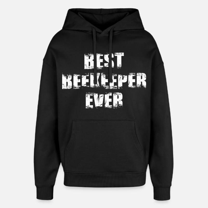 Apiculteurs drôles - Sweat à capuche unisexe Stanley/Stella Oversized - noir