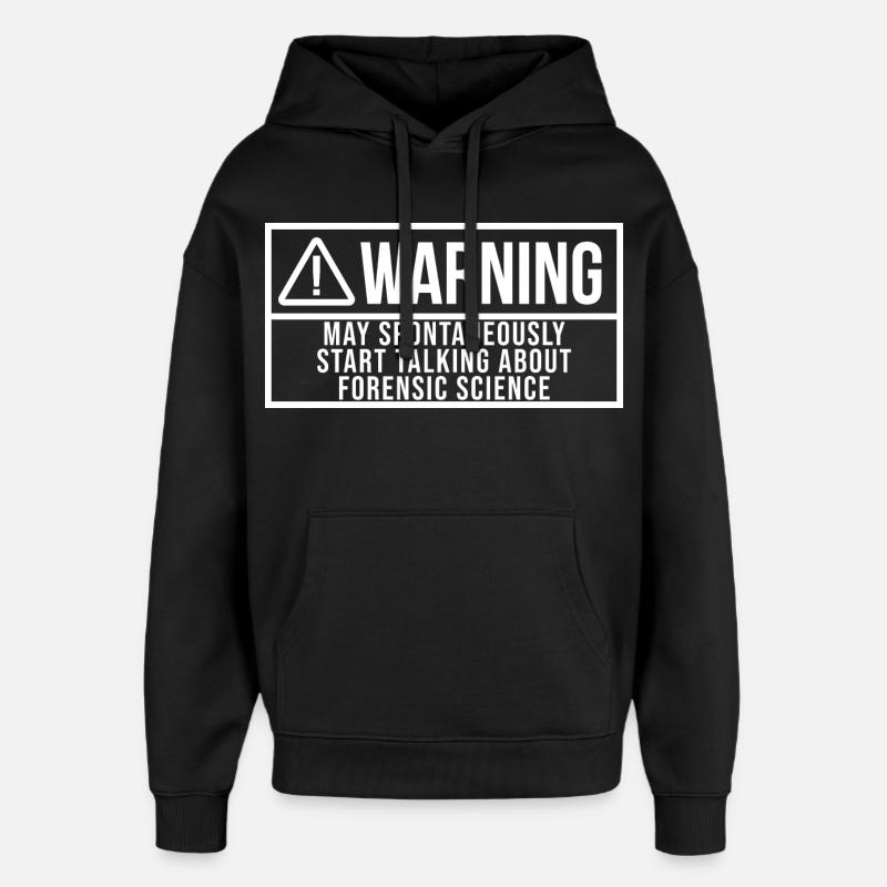 Forensic Science - Oversized Unisex Hoodie by Stanley/Stella - black