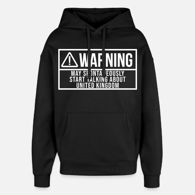 Royaume-Uni - Sweat à capuche unisexe Stanley/Stella Oversized - noir