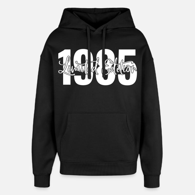 Edition limitée 1985 - Sweat à capuche unisexe Stanley/Stella Oversized - noir