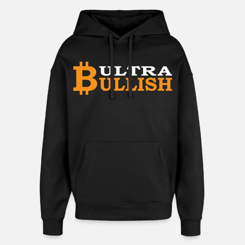 Bitcoin Ultra Bull BTC - Sweat à capuche unisexe Stanley/Stella Oversized - noir