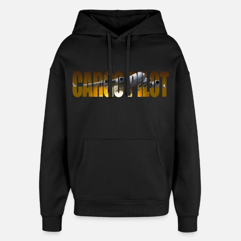 Cargo pilot C-17 - Oversized Unisex Hoodie von Stanley/Stella - Schwarz