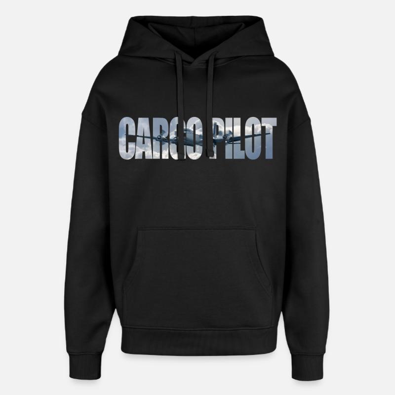 Cargo pilot DC-4 - Oversized Unisex Hoodie von Stanley/Stella - Schwarz