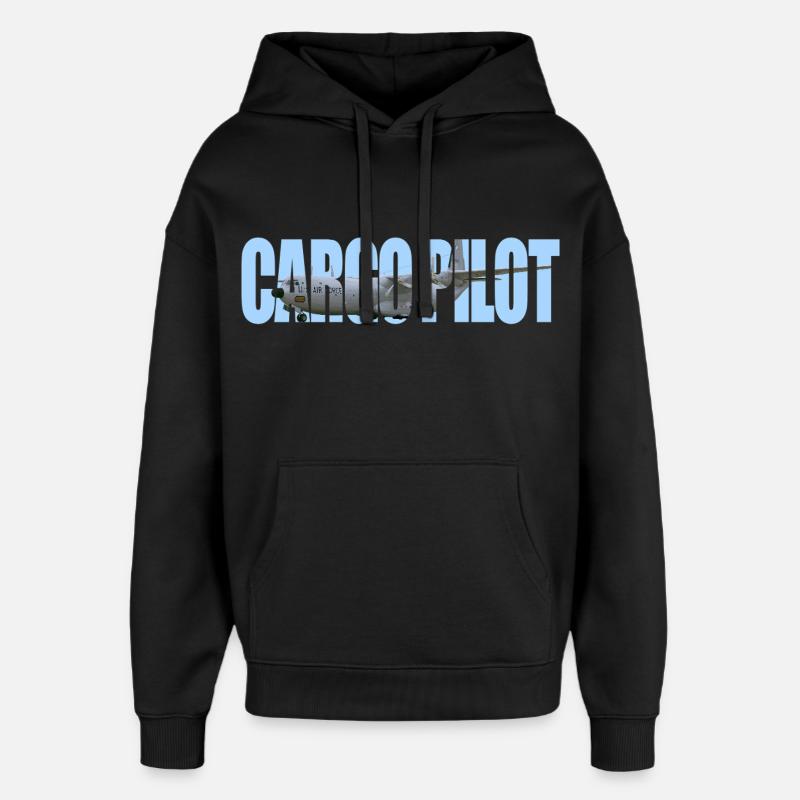 Pilote cargo C-133 - Sweat à capuche unisexe Stanley/Stella Oversized - noir