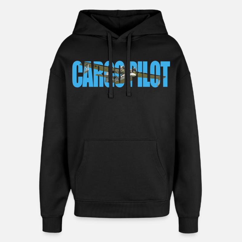 Pilote cargo PBY Catalina - Sweat à capuche unisexe Stanley/Stella Oversized - noir