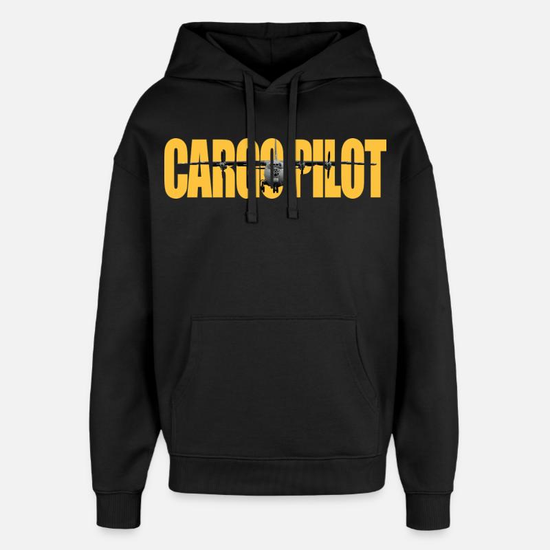 Pilote cargo An-12 - Sweat à capuche unisexe Stanley/Stella Oversized - noir